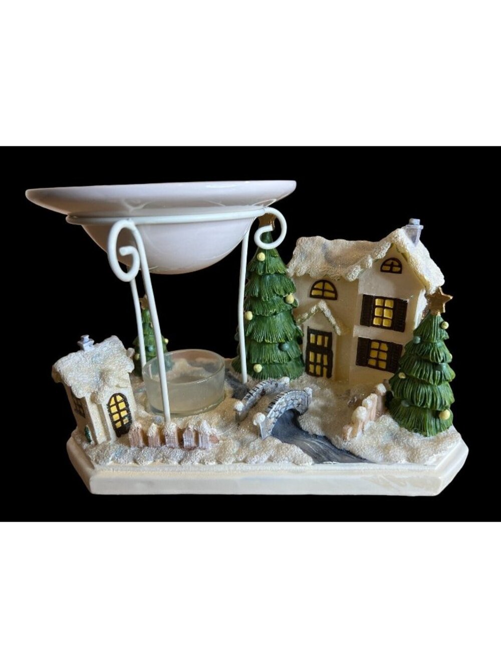 Yankee Candle Christmas House Village Tree Wax Warmer DTW  Tea Light Ornament